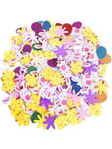 一套复活节趣味DIY手工套装 - 自粘兔子蛋泡沫贴纸；复活节彩蛋寻宝奖品套装、复活节派对DIY用品、复活节贺卡装饰贴纸、复活节礼盒装饰、复活节派对游戏、节日氛围装饰、复活节饰品及悬挂装饰；适用于复活节派对、趣味DIY活动、家居装饰、节日创意礼物 - 彩色 - 查看 11