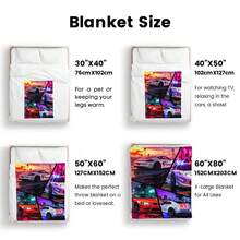 Cartoon Blanket Soft Comfortable Multifunctional Throw Cozy Bedding For Home Living Room Couch Gift - Multicolor - View 10