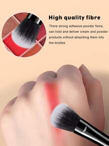 16件套完整化妆刷套装，包含10支柔软的化妆刷，如轮廓刷、眼影刷、眉刷、唇刷和细节刷，另加3个三角海绵和3个液体化妆蛋，适合初学者、专业化妆师和新手美容练习。 - 黑色 - 查看 4