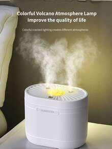 1pc 1200ml Large Capacity Humidifier, Powerful Mist Aroma Diffuser With LED Mood Light, Air Humidifying, Odor Removal, Nano Mist, Triple Nozzle Design, USB Powered, Suitable For Room, Office, Travel And Car - Multicolor - View 9