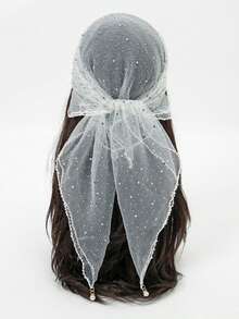 1条春季畅销新款75厘米方形丝巾，百搭时尚头巾，装饰丝巾，时尚百搭 - 彩色 - 查看 2