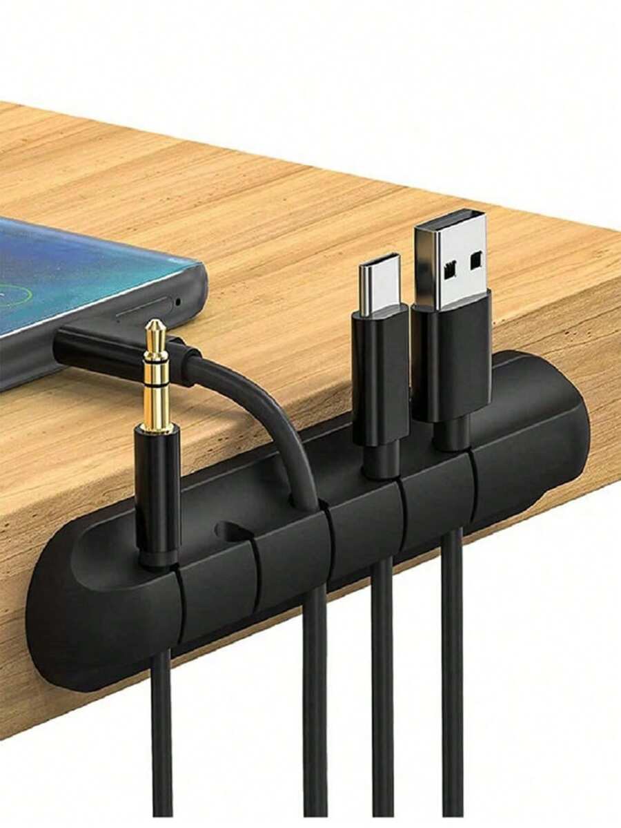 Desktop Cable Organizer, Phone Charging Cable & Data Cable Organizer, Cable Management Clip, Cable Tie, Cable Management Hub, Buckle - Multicolor - View 1