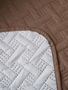 1 pieza Funda de sofá, fácil de limpiar, protector de sofá amigable con las mascotas, diseño acolchado de diamante, se ajusta a 1/2/3 plazas, transpirable para todas las estaciones, funda moderna de sofá con bolsillos laterales - Caqui - Ver 12