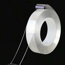 3卷装纳米双面胶带，高粘度，透明，可水洗，粘合固定胶带 - 彩色 - 查看 8