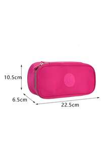 Single-Opening Pencil Case, Washable With Water. - 玫紅色 - 查看 1
