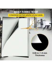 Dance Floor  6.6x23ft Dance Floor Roll  0.06in Thick PVC Vinyl Dance Floor  Black White Reversible Portable Dance Floor  Non-Slip Dance Flooring  Ballet Dance Floor For Jazz  Pop  Lyrical Style - 白色 - 查看 5
