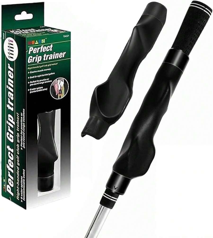 2026 Golf Grip Trainer Swing Trainer For Improving Hand Positioning, Right-Handed Golf Club Grip Equipment For Beginners To Learn Correct Posture - Black - View 1