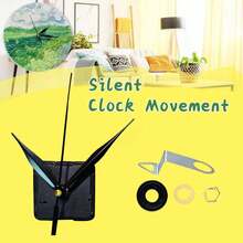 1 Set de Mecanismo de Reloj de Cuarzo, Longitud del Eje de 16mm, 1 Set de Manecillas de Reloj, para Reparación de Relojes, Reemplazo, Decoración de Pared, Regalos Hechos a Mano, DIY - Negro - Ver 13