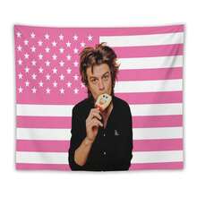 Pink American Steve Harrington Flag - Joe Keery Tapestry – Stranger Wall Ths Art – Aesthetic Bedroom Dorm Decor – Gift For Movie Fans - 彩色 - 查看 11