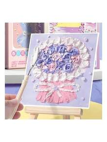 Profesional Art Pintura Pastel Óleo Con Caballete Madera Set - ramo de primavera - Ver 5