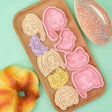 Mattel 1pc Monster Hunt Biscuit Mold Big Cat Head 3D Cartoon Mira Biscuit Mold DIY Clay Simulation Printed Biscuit Kitchen Baking Convenient Good Item Monster Hunt Biscuit Baking Mold DIY Handmade Biscuit Mold Kitchen Practical Good Item - Multicolor - View 2