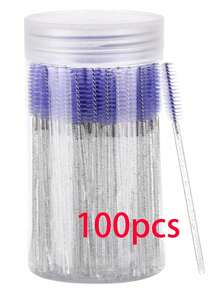 500支一次性睫毛眉刷 - 柔软尼龙刷毛，符合人体工学设计，可精准塑形，专业化妆工具，适用于家庭和沙龙，高品质刷毛，易于使用，上妆顺滑，美容配件，化妆爱好者必备，沙龙级产品 - 淡紫色 - 查看 19