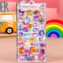 Cute Cartoon 3D Stickers, Crystal Stickers, Toys, Waterproof, Children's Reward Stickers, Gifts - Multicolor - View 9