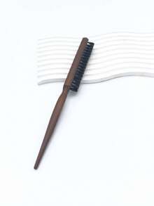 1pc Professional Salon Boar Bristle Fine Tooth Comb, Hair Brush For Styling, DIY Hair Extension Tool - Multicolor - View 15