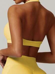 Women Sports Bras - Yellow - View 4