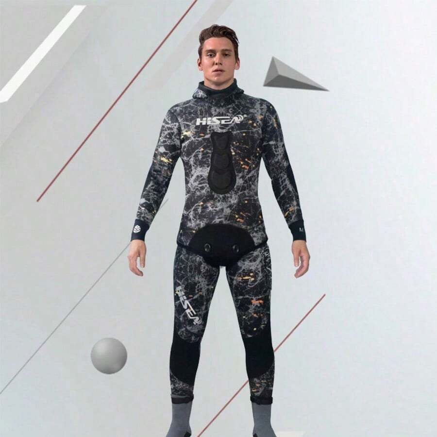 HISEA 1. 女士 3.0 毫米氯丁橡胶自由潜水服\N2. 男士两件式自由潜水和狩猎潜水服\N3. 男女通用带帽潜水服