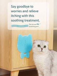 1件装宠物猫抓板、梳毛刷、按摩刷，用于去除脱落的毛发 - 彩色 - 查看 7