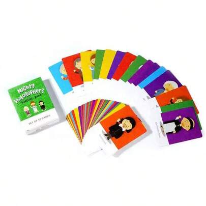 Mighty Philosophers (Adult Question Card Game): 52 Thought-Provoking Philosophical Prompts For Deep Conversations, Perfect For Adult Game Nights & Intellectual Gatherings, Engaging Dialogue Challenge For Mature Groups, Premium Tabletop Entertainment