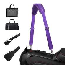 UOZL 59英寸通用可调节肩带，带加厚肩垫和双平衡扣，360度旋转金属钩，适用于公文包、斜挎包、电脑包、行李箱包 - 彩色 - 查看 17