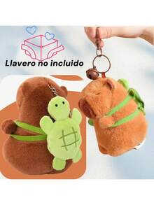 2 Peluche Capibara Decoracion Accesorios 13cm Juguete Regalo Marrón - Marrón - Ver 7