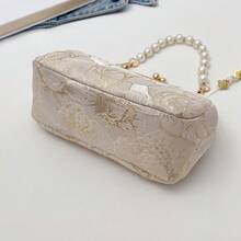 Stylish Women's Evening Bag,Bolsos De Mujer,Elegant Handbag With Pearl Beading,Gold Clutch,Clutch Purse For Women,Snap Closure, Embroidered Print, Small Size, Shoulder Bag, Suitable For Evening Banquets, Parties, Dances, Weddings, Gifts For Teachers, Gifts For Women, Valentine's Day Gifts, Mother's Day Gifts, Bridesmaid Bags, Bridal Bags.,Party - 彩色 - 查看 6