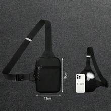 bicicleta para hacer ejercicioCXJYSD Mini Bolso Cruzado En El PechoPara Hombre Y Mujer Con Bolsillos Dobles Riñonera Impermeable Con Manos Libres Adecuado Para Deportes Al Aire Libre Correr Y Viajar Azul marino-01 - Azul marino01 - Ver 4