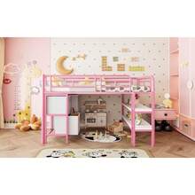 Bed Frames - Pink + Metal + 90cm*200cm - View 6