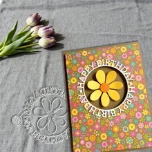 Creative Flower Dies, DIY Scrapbooking Album And Embossing Stencil, Greeting Card Making Tool, Card Paper Cutting Crafts ,Gift Card Making Template Die Cuts. - Silver - View 4