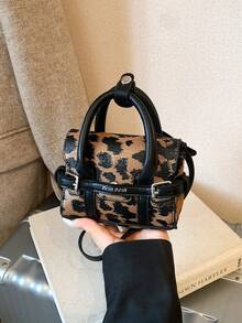 Fashionable Commuter Casual Leopard Print Mini Handbag - Leopard Color - View 2
