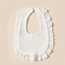 1pc Custom Design Baby Bib With U-Shaped Lace, Personalized Exclusive For Infants - Multicolor - View 4