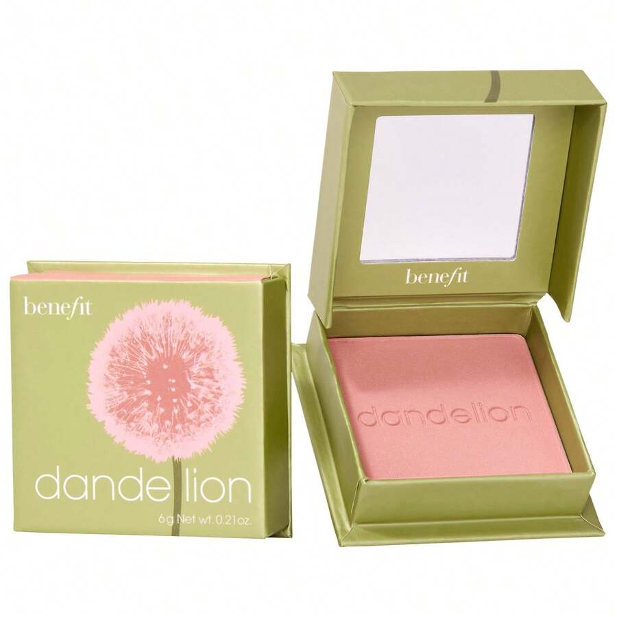 Benefi t Cosmetics Dandelion Baby-Pink Brightening Blush: este polvo facial transparente de color rosa bailarina transforma tu cutis apagado en radiante. - Diente de león - Ver 1