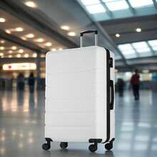 20 Inch Hardside Luggage, Expandable Rolling Luggage With TSA Lock And Spinner Wheels, White - White - View 2