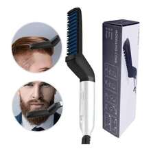 Portable Men's Hair And Beard Straightening Iron With Integrated Comb – Compact, Dual Voltage For Daily Use, Travel, And Convenient Touch-Ups - Safety Razor - View 8