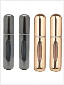 5 件/4 件/3 件/2 件/1 件 5ml 可再填充香水瓶、便携式可再填充香水雾化器瓶、可再填充香水旅行喷雾瓶、迷你便携式空液体容器、旅行必需品、海滩旅行收纳袋、适用于香水、女士香水，适合度假、露营、度假、返校