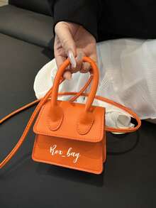 This Mini Solid Color Simple Handbag Can Be Customized With Your Name And Holiday Theme. It Comes With An Adjustable Shoulder Strap And Includes A Coin Purse/Lipstick Case. Suitable For Work, Travel, Birthday Gifts, And Can Also Be A Keepsake For Your Daughter, Son, Or Friends. It Is An Ideal Choice For Shopping, Gatherings, And Parties. - Multicolor - View 11