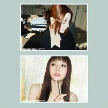 Årstidshälsningar 2026 Kalenderinlägg, affischer, klistermärken för rumsdekoration, samlarföremål från fläktar, Sakura, Kim Chea Won, Huh Yunjin, Kazuha, Hong Eunchae. - Multifärgad - Visa 4