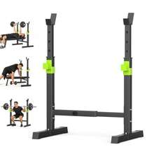 Máquina de press de bancaJNNQI Soporte para Sentadillas Ajustable Soporte de Acero para Fitness Sentadillas y Press de Banca Barra Equipo de Gimna Doméstico Capacidad de Carga 300 KG - como en la foto - Ver 8