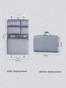 New Hanging Travel Clothes Folding Storage Bag, 7-In-1 Foldable Organizer Bag, Compartment Storage For Underwear Socks, Multi-Compartment Design For Easy Access, Portable Carry-On