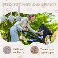 3 Piezas Funda de Silicona, Caja de almacenamiento con Pentagram, Con correa de cuerda portátil,  y Resistente al calor, apto para Lavavajillas (Azul+Verde+Gris),40840408 - Marrón Mocha - Ver 2