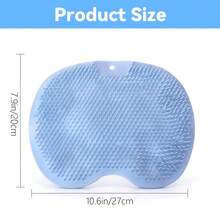 Shower Foot Scrubber Mat Back Washer Back Exfoliating Bath Wash Pad Wall Mounted Slip Suction Cups Foot Scrubber For Use In Shower Cups Foot Cleaner For Men And Women - 1 - 查看 10