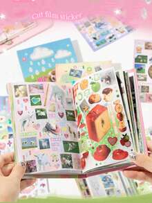 Sách dán 30 miếng, Bộ sưu tập Dream Growth, Sách dán hình động vật nhỏ trang trí DIY sáng tạo, Thích hợp cho phong cảnh thu nhỏ, sách bỏ túi, dán lên sổ tay, nhật ký, hành lý, máy tính, cốc, ốp điện thoại, tủ lạnh, tường, mũ bảo hiểm, tủ, hộp, cửa, giường, đàn guitar, đồ dùng lớp học, đồ dùng học tập, phụ kiện giáo viên - Nhiều màu - Xem 10