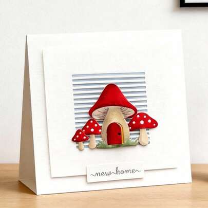 Creative Mushroom Dies, DIY Scrapbooking Album And Embossing Stencil, Greeting Card Making Tool, Card Paper Cutting Crafts ,Gift Card Making Template Die Cuts.