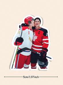 Hornarov Fierce Competition Stickers, LGBT Ice Hockey Aesthetic Stickers, Shane Hornarov And Ilya Rosanov Bookworm Stickers, Suitable For Kindle And Laptops - Multicolor - View 11