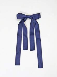 1pc Fairy Style Long Ribbon Bow Hair Clip, Fashionable, Elegant, Versatile Hair Accessory For Any Occasion Cute Valentine's Day, Hair Barrettes Hair Clips Claw Clips Hair Claws, Winter Outfit For Women, Bows, Hair Accessories, Head Accessories - Pink - View 9