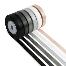 30 Yards 3/8 Inch Multi-Color Satin Ribbon, Bulk Colorful Satin Ribbon Rolls, Handmade Solid Double-Sided Satin Ribbon For Shower, Birthday, Wedding, Gift Wrapping - Multicolor - View 22