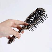 豹纹防静电梳：头皮按摩梳，干湿两用，适合造型 - 沙龙/理发店/居家使用，女士专用 - 彩色 - 查看 6