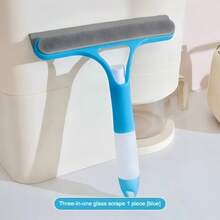 三合一玻璃刮刀，集刮水器和喷雾器于一体，多功能手持式玻璃刮刀，可用于喷洒、清洁和刮除玻璃污渍，适用于瓷砖、汽车挡风玻璃、镜子、浴室等。是厨房、浴室、家居用品和家用物品的理想之选，尤其适合开学季使用。（灰色/白色海绵条随机发货） - A - 查看 10