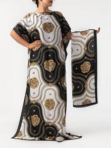 2pcs Women's New Leopard Print Lightweight Scarf Set, Including 1 Long Shawl Robe (29"X168") And 1 Small Neck Scarf, Suitable For Spring, Summer And Autumn - Camel - View 15