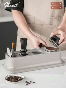 shoxil 1 pieza Estación de prensado de espresso, Base para soporte de prensador de café, Soporte de alfombrilla para prensar espresso - Estación de apisonado de espresso - Ver 6
