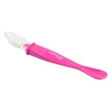 Colher de Silicone Bebê Ponta Dupla Rosa Clingo - Rosa Bebê - Visão 3